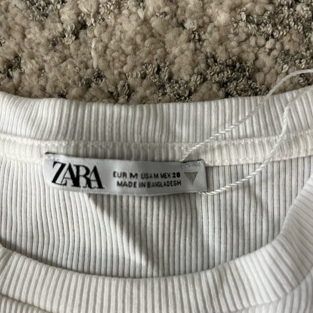 Zara Black Ribbed Top - Picture 3 of 3